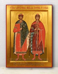 Икона «Борис и Глеб, благоверные князья» Черемхово